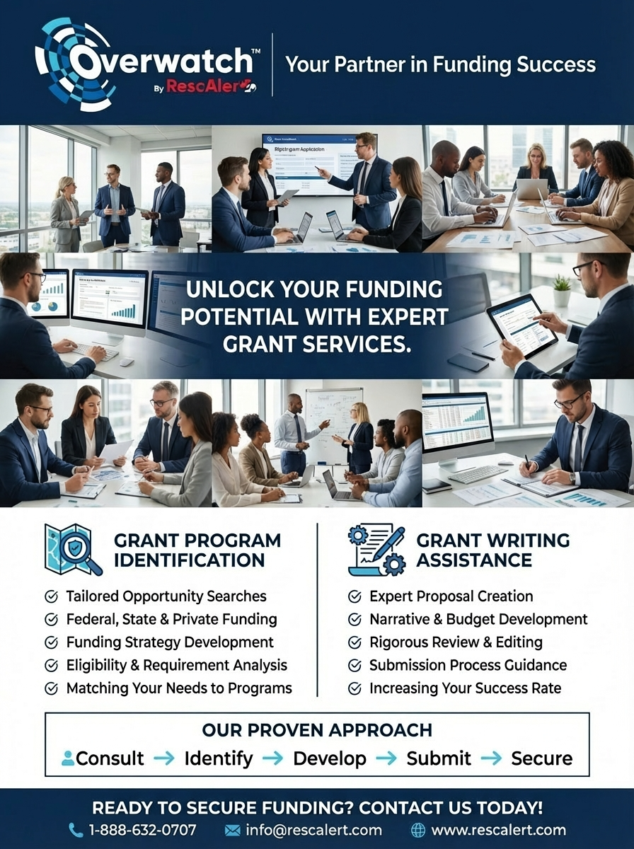 RescAlert's Grants & Funding Services